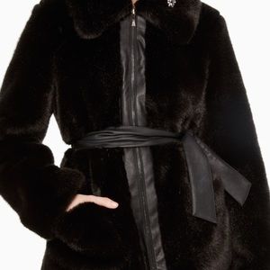 Kate Spade faux fur coat
